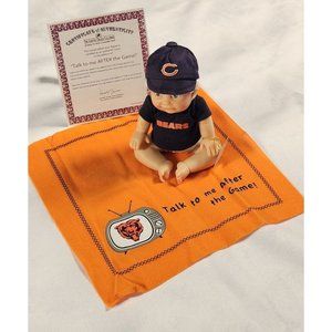 CHICAGO BEARS "TALK TO ME AFTER THE GAME!" 5" RESIN DOLL ASHTON-DRAKE - NIB